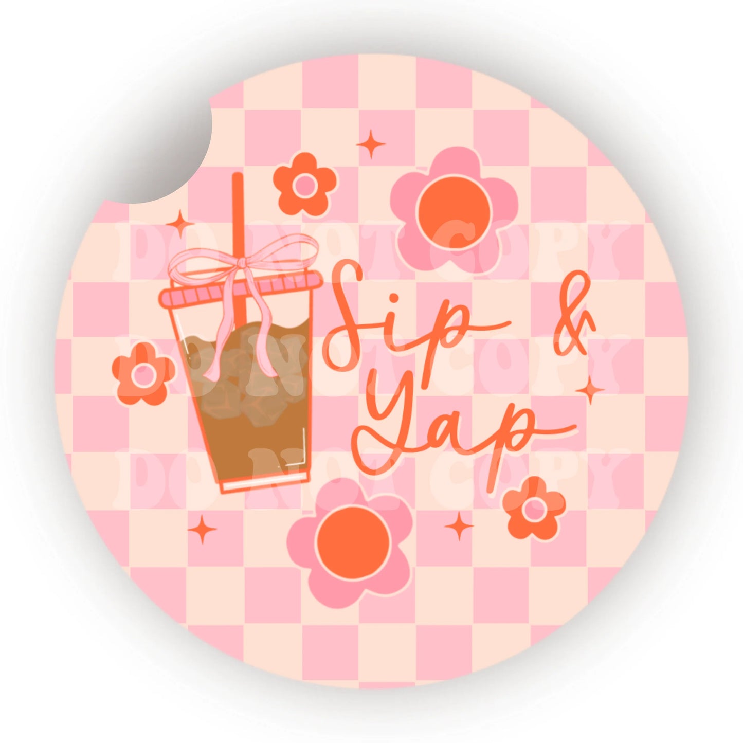 Sip & Yap Car Coaster- Set 2