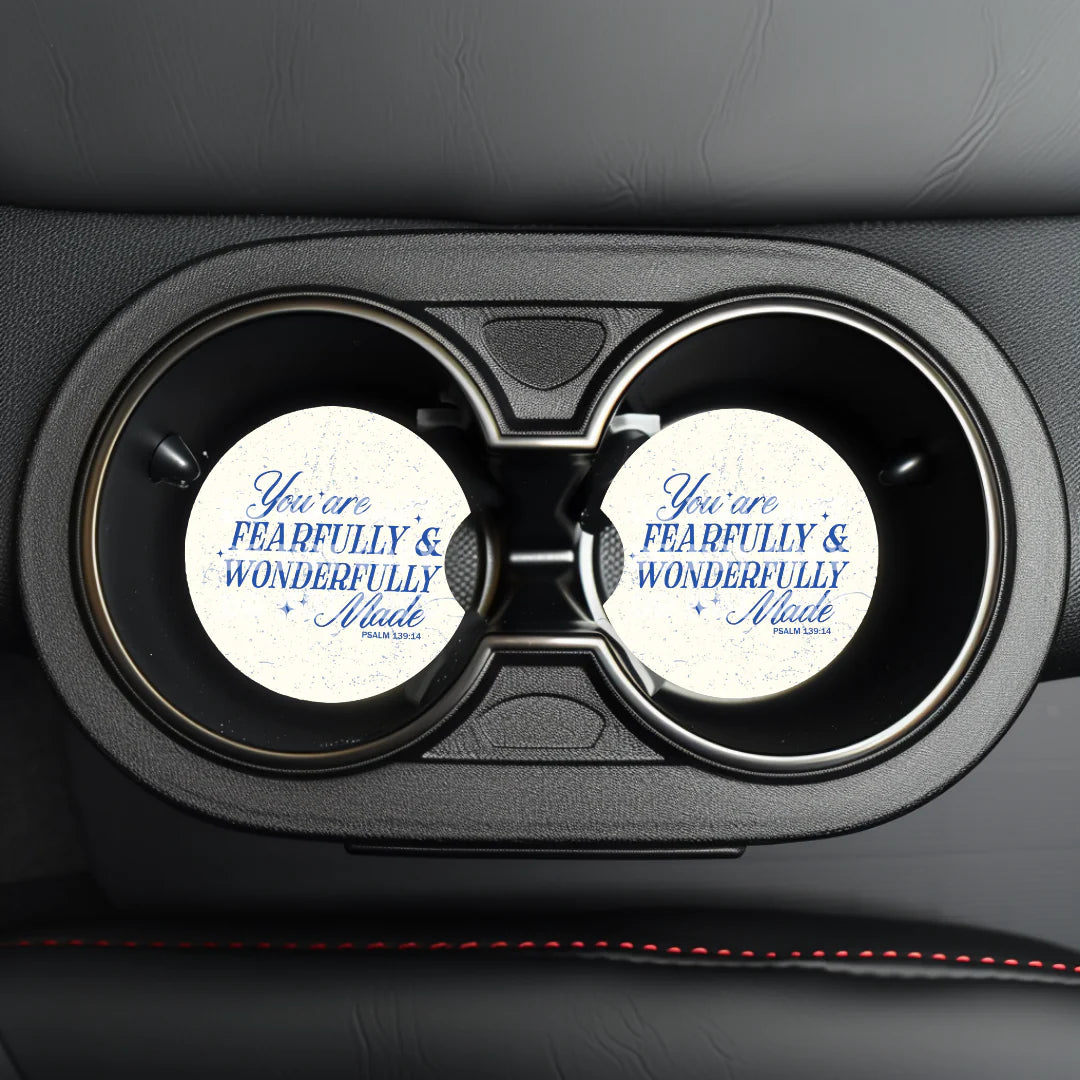 Fearfully & Wonderfully Car Coaster- Set 2
