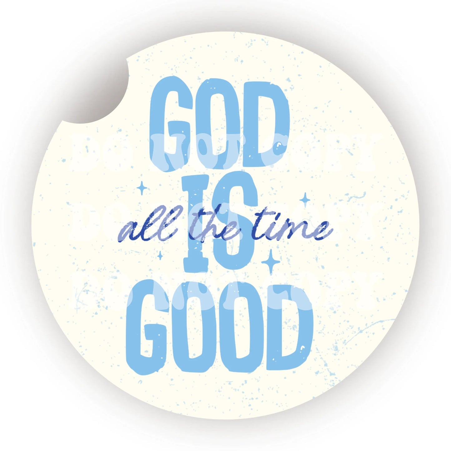 God Is Good Car Coaster- Set 2