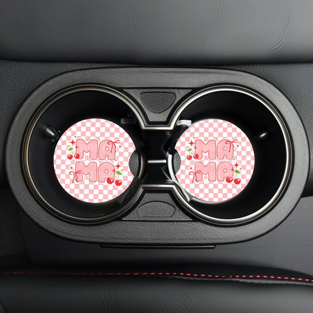 Cherry Mama Car Coaster- Set 2