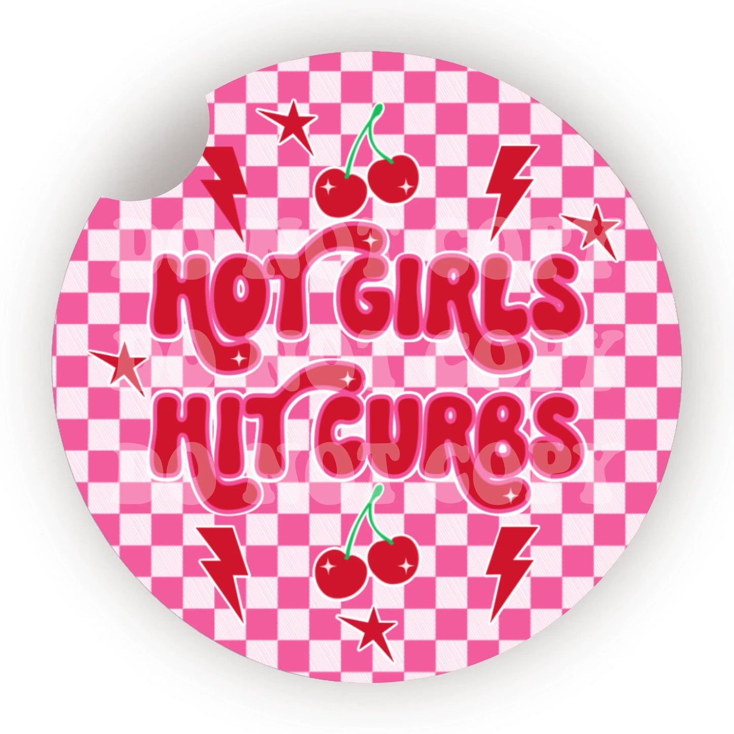 Hot Girl Hit Curbs Coaster- Set 2