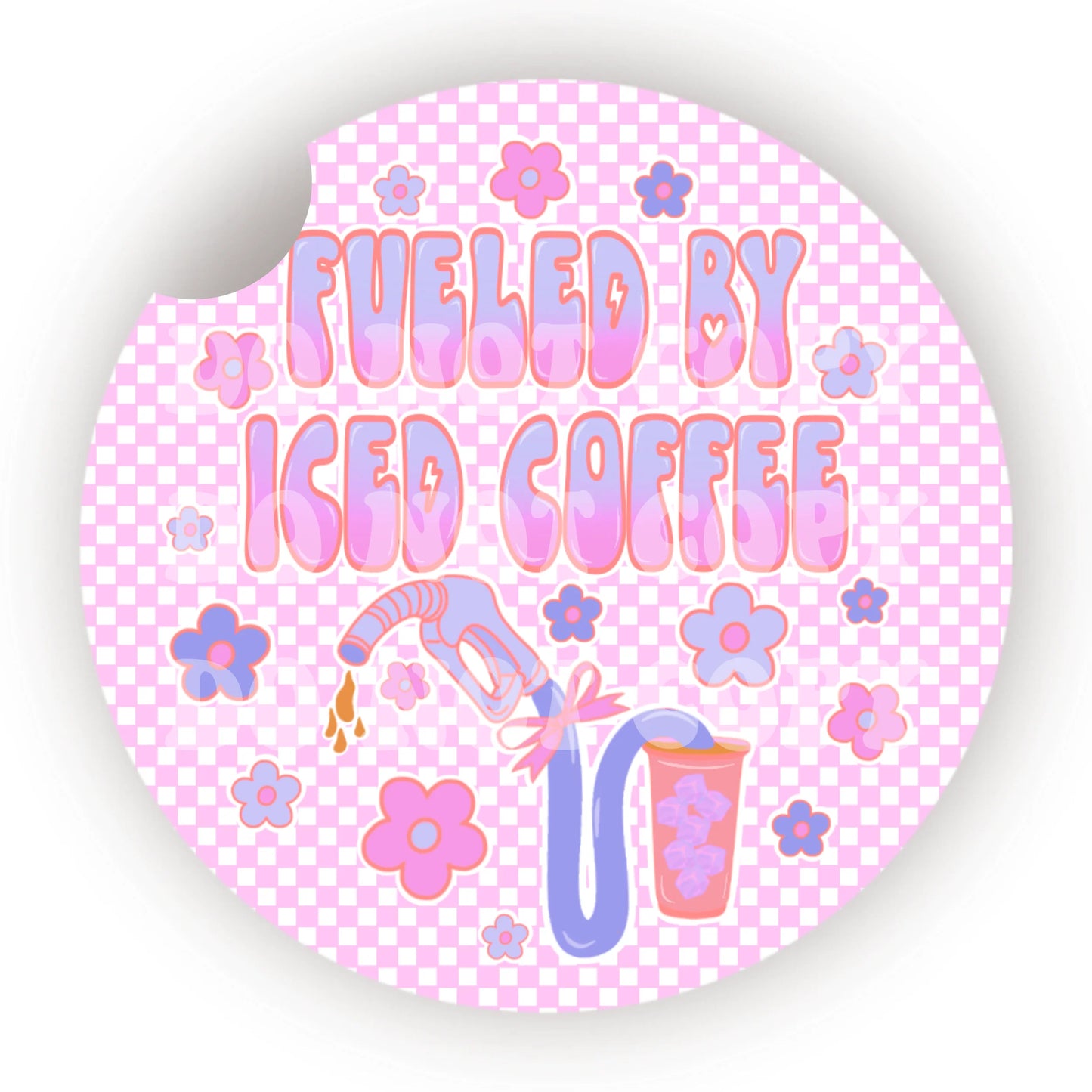Fueled By Iced Coffee Coaster- Set 2