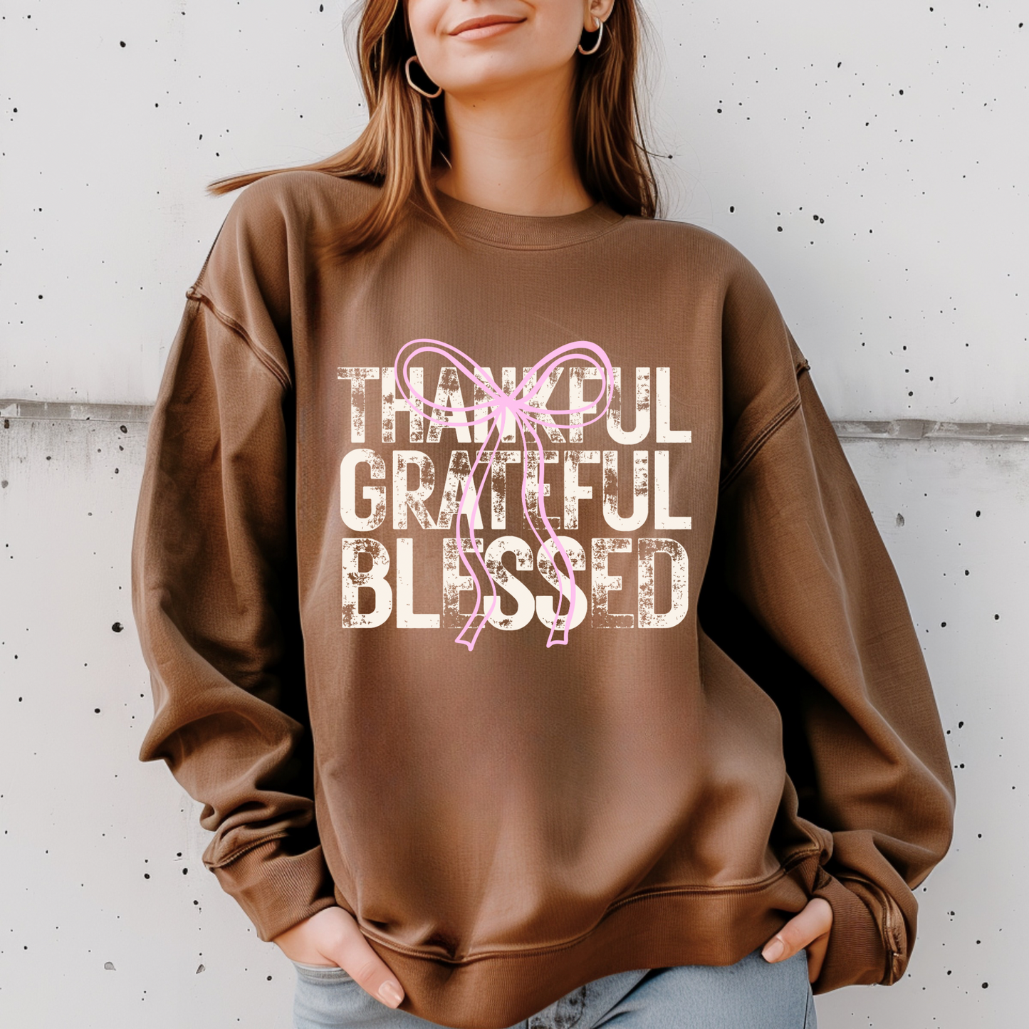 Thankful Grateful Blessed Crewneck