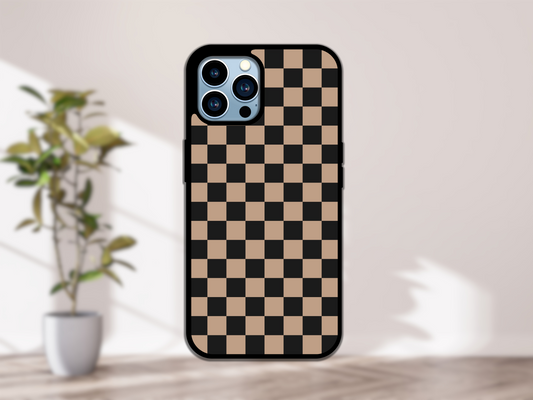 Black and Brown Checkered