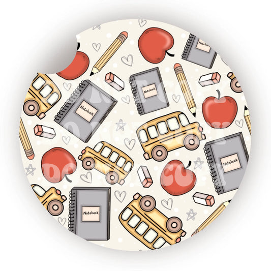 Back to School Car Coaster- Set 2