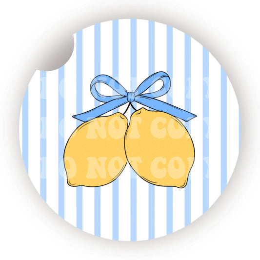 Coquette Lemons Car Coaster- Set 2