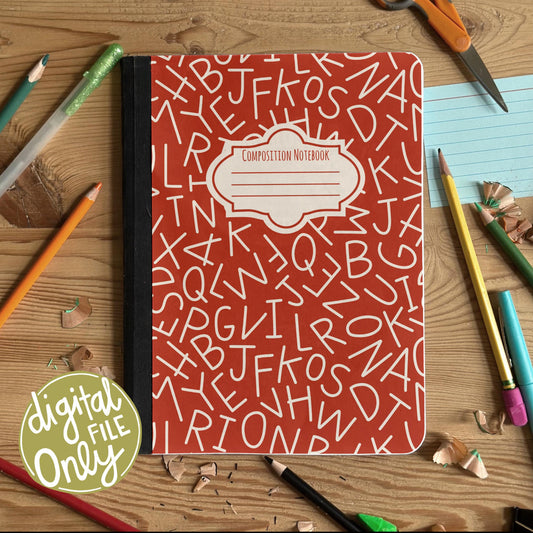 Alphabet Soup Composition Book
