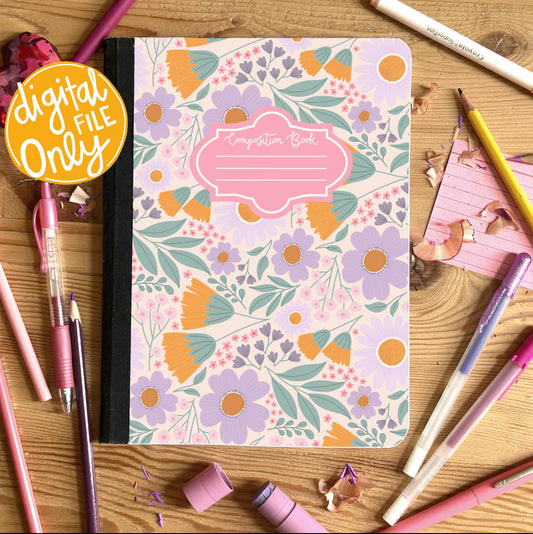 Ditsy Floral Composition Book
