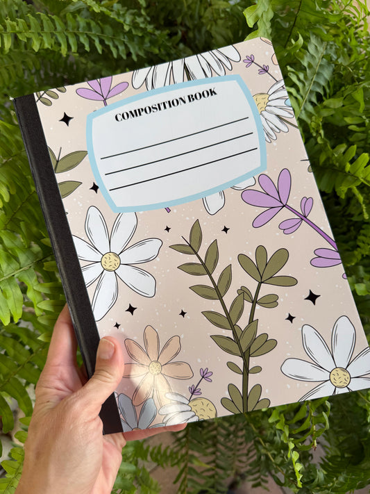 Wildflowers Composition Book