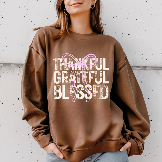 Thankful Grateful Blessed Crewneck