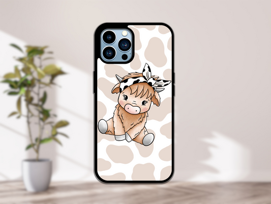 Cute Girl Highland Cow