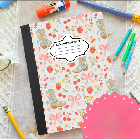 Coquette Cowgirl Composition Book