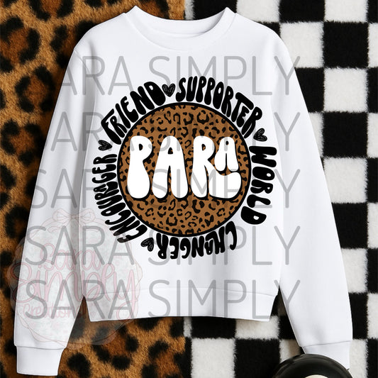 🖤🐆 Calling all amazing PARAS! 🐆🖤
Y’all are the friends, supporters, encouragers, and world changers our schools need — and this sweatshirt says it all!

Cozy, cute, and bold leopard-print design 💥
Perfect for back-to-school or just everyday encourage