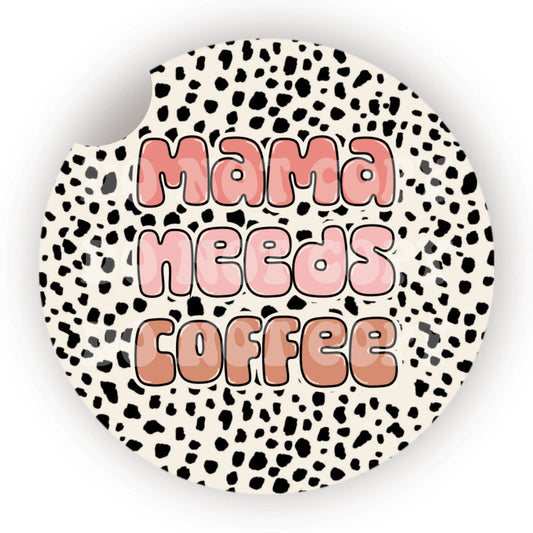 Mama Needs Coffee Car Coaster- Set 2