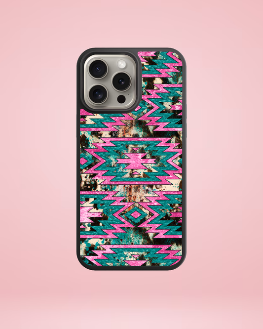 Pink & Teal Aztec Western